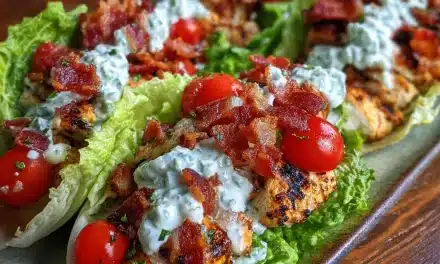 Chicken Bacon Ranch Lettuce Boats – A Delicious, Quick-Fix Meal