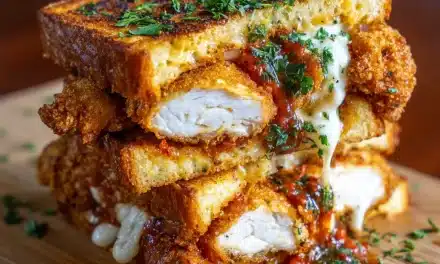Crispy Chicken Parmesan Stuffed Toast – A Comforting Masterpiece