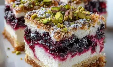 Blackberry Pistachio Dream Bars – A Heavenly Treat