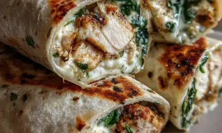Cheesy Garlic Chicken Wraps: A Mouthwatering Homemade Delight