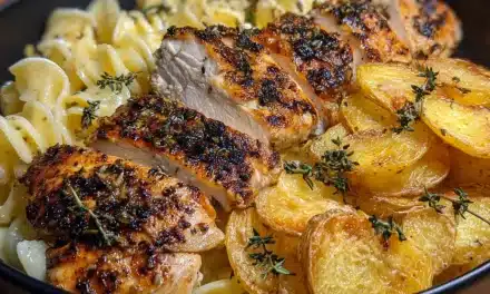 Garlic Herb Chicken & Crispy Potato Pasta Bowl: A Delicious 30-Minute Meal