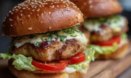 Healthy Chicken Burgers with Caesar Twist – Quick and Delicious!