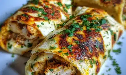 Ooey-Gooey Cheesy Garlic Chicken Wraps – An Irresistible Family-Favorite