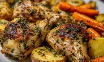 Oven-Roasted Garlic Herb Chicken Drumsticks with Veggies: A Delightful 30-Minute Meal