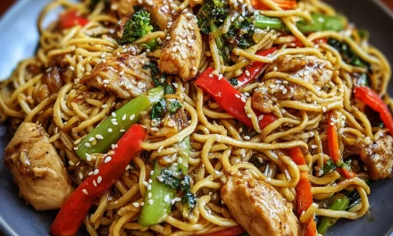15 Minute Sesame Garlic Chicken Lo Mein – A Quick & Delicious Weeknight Meal