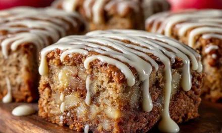 Brown Butter Apple Blondies With Cinnamon Maple Glaze – An Express Comfort Food Classic