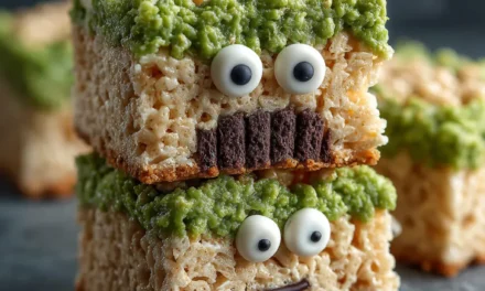 Frankenstein Rice Krispie Treats: A Spooky and Delightful Treat