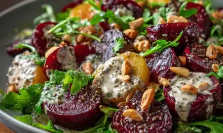 Roasted Beet Salad With Tahini Lemon Dressing – A Healthy and Flavorful Masterpiece