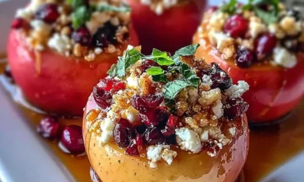 Baked Apples with Feta, Honey, and Cranberries: A Delightful Autumn Treat