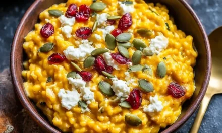 Baked Pumpkin Goat Cheese Risotto: A Comforting and Delicious Fall Meal