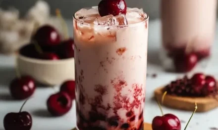 Comforting Cherry Earl Grey Milk Tea