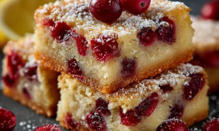 Cranberry Lemon Bars: A Speedy, Comforting Treat