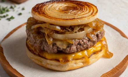 Flying Dutchman Burger with Caramelized Onion Buns: A Delightful Comfort Food Classic