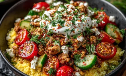 Scrumptious 20-Minute Greek Ground Chicken Bowls