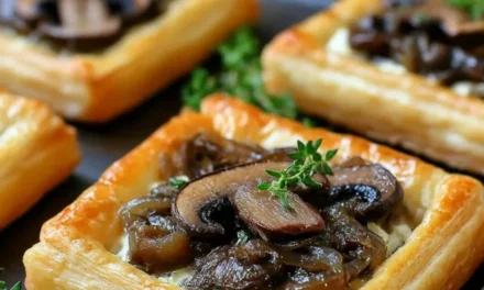 Mushroom, Shallot, and Herbed Goat Cheese Tarts – A Scrumptious 30-Minute Delight