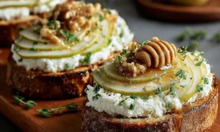 Pear & Honey Ricotta Toast: A Quick & Easy Breakfast Delight