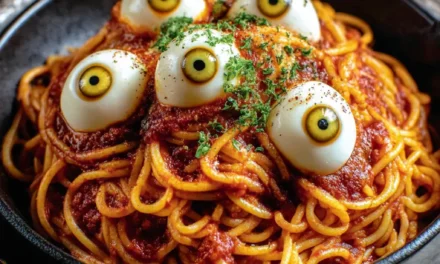 Spaghetti with Mozzarella Eyeballs: A Spooktacular Twist on a Classic Dish