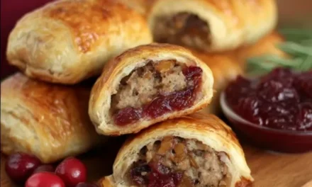 Turkey & Cranberry Sausage Rolls: A Delightful Holiday Appetizer