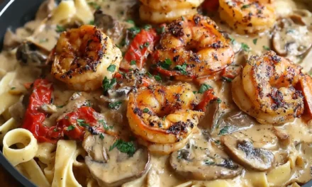 Blackened Shrimp Stroganoff: A Speedy and Flavorful Delight