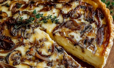 French Onion and Mushroom Tart with Gruyere Cheese: A Comforting Classic