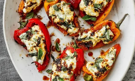 Goat Cheese Stuffed Mini Peppers – A Perfect Homemade Appetizer