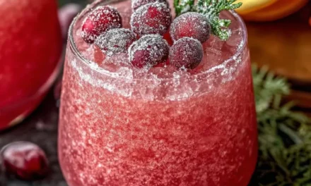 Non-Alcoholic Christmas Slush Mocktail: A Foolproof Festive Beverage
