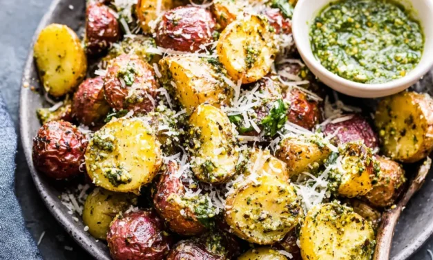 Parmesan Pesto Roasted Potatoes – A Flavorful 30-Minute Side Dish