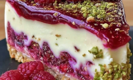 Pistachio Raspberry Crunch Cheesecake – A Divine Indulgence