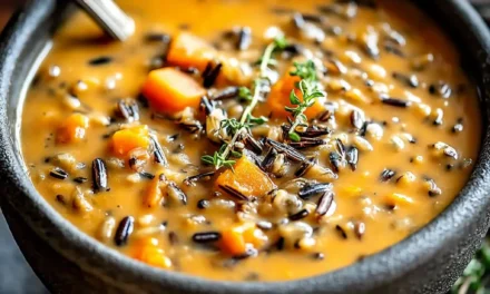 Vegan Pumpkin Wild Rice Soup – A Magical Autumn Delight