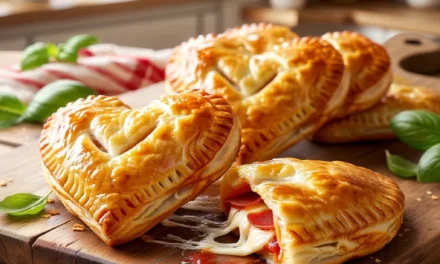 Heart-Shaped Pepperoni Pizza Pockets – A Delightful Homemade Delight
