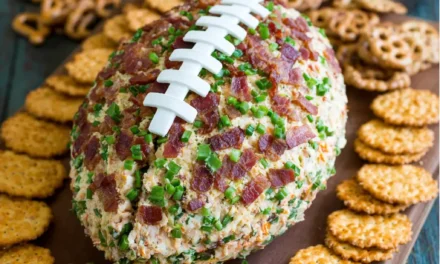 Jalapeño Popper Football Cheese Ball – A Delightful Game Day Treat
