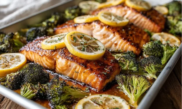 Sheet Pan Hot Honey Salmon & Broccoli – A Quick and Easy Weeknight Meal