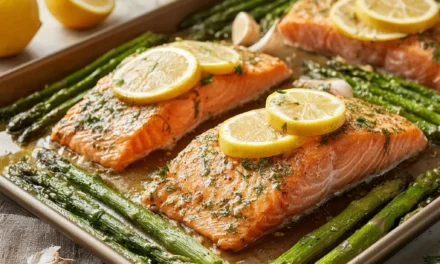 Sheet Pan Lemon Garlic Salmon – A Magical 10-Minute Meal