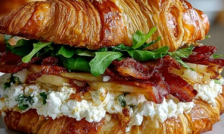 Apple & Goat Cheese Croissant Sandwich – A Delightful Breakfast or Brunch Treat