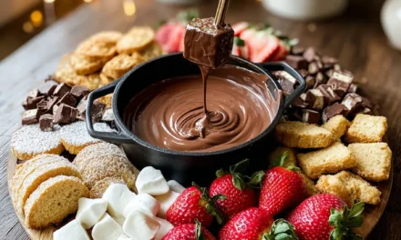 Chocolate Lava Fondue Board: A Decadent 5-Minute Dessert
