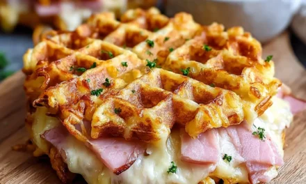 Crunchy Ham Cheese Chaffles – A Savory Breakfast Delight