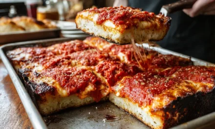 Delicious Detroit-Style Red Stripe Pizza in 30 Minutes