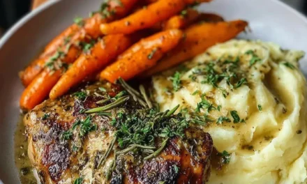 Garlic Herb Chicken & Carrot Plate – A Flavorful 30-Minute Meal