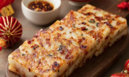 Delicious Gold Bar Daikon Radish Cake (Lo Bak Go)