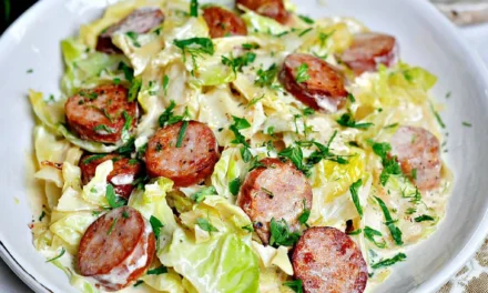 Keto TikTok Cajun Sausage Cabbage Alfredo: A Comforting 15-Minute Meal