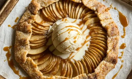 Miso Caramel Apple Galette with a Flaky Crust