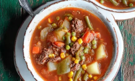 Old-Fashioned Vegetable Beef Soup – A Comforting Family Classic