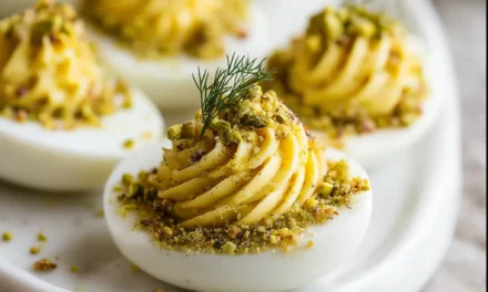 Pistachio-Crusted Deviled Eggs: A Delightful Appetizer Ready in Just 10 Minutes