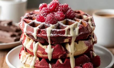 Red Velvet Marble Waffles – A Decadent Breakfast Treat