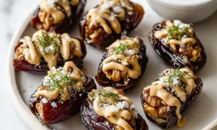 Stuffed Dates with Walnut & Tahini – A Delightful Appetizer