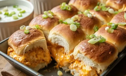 Buffalo Chicken Dip Sliders