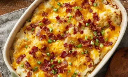 Cheesy Twice Baked Potato Casserole