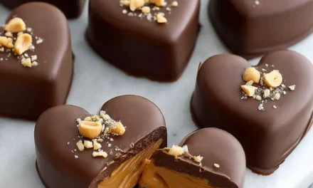 Chocolate Peanut Butter Valentine’s Heart