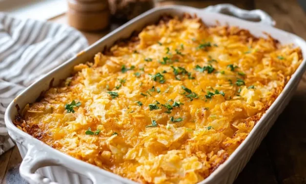 Classic Funeral Potatoes with Hashbrowns