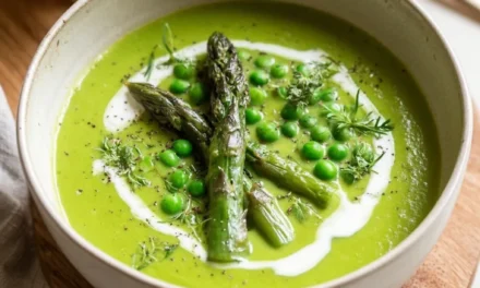 Creamy Asparagus and Pea Spring Soup